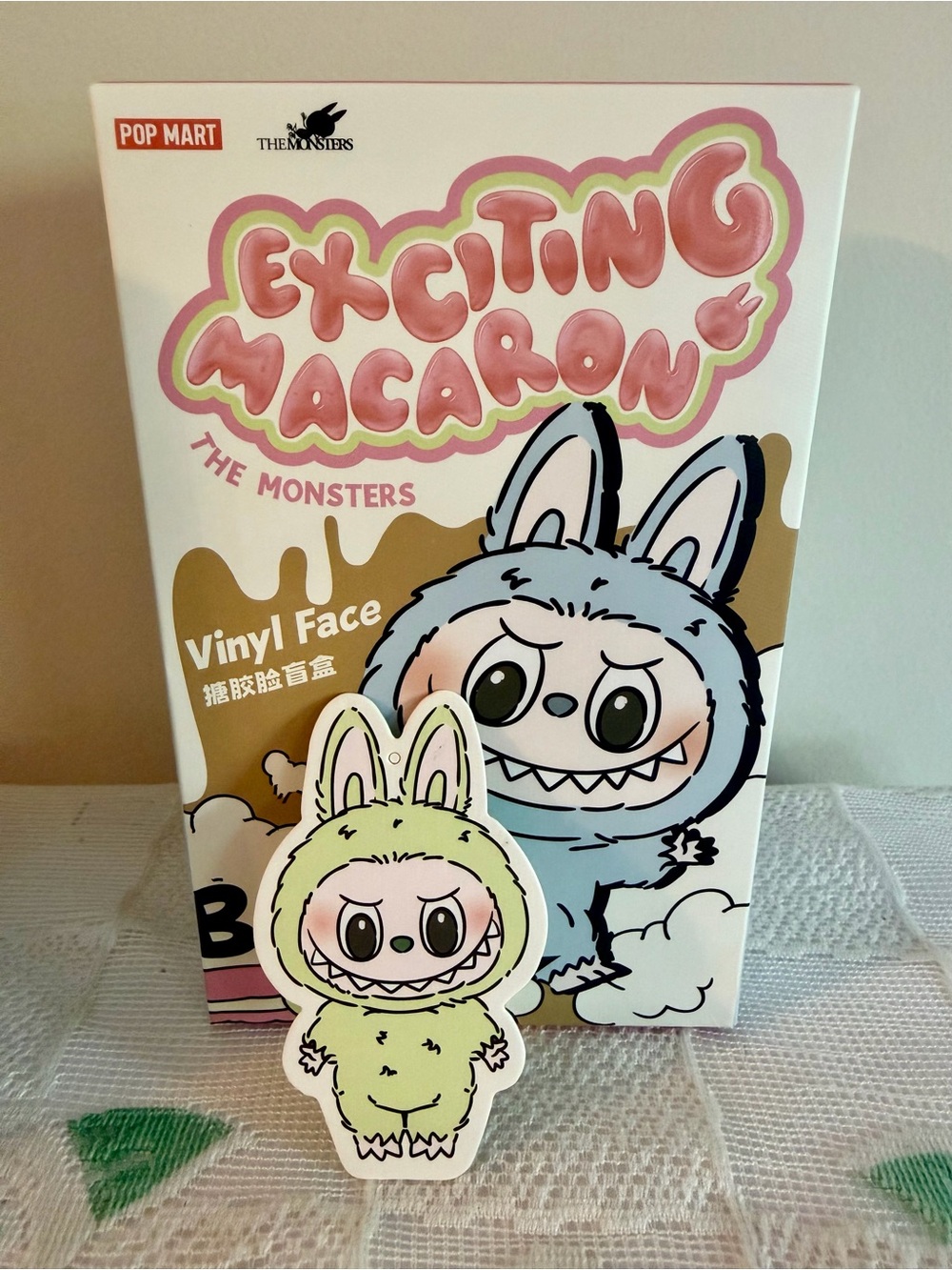 (NEW) THE MONSTERS - Exciting Macaron Vinyl Face - Green Grape - Labubu